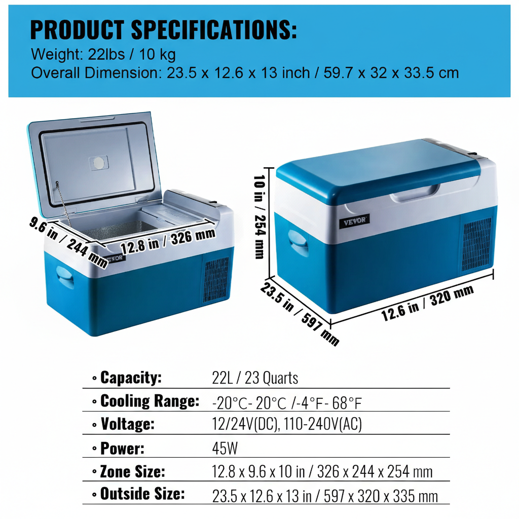 ثلاجة وفريزر محمولان من نيكسو فريزيو™