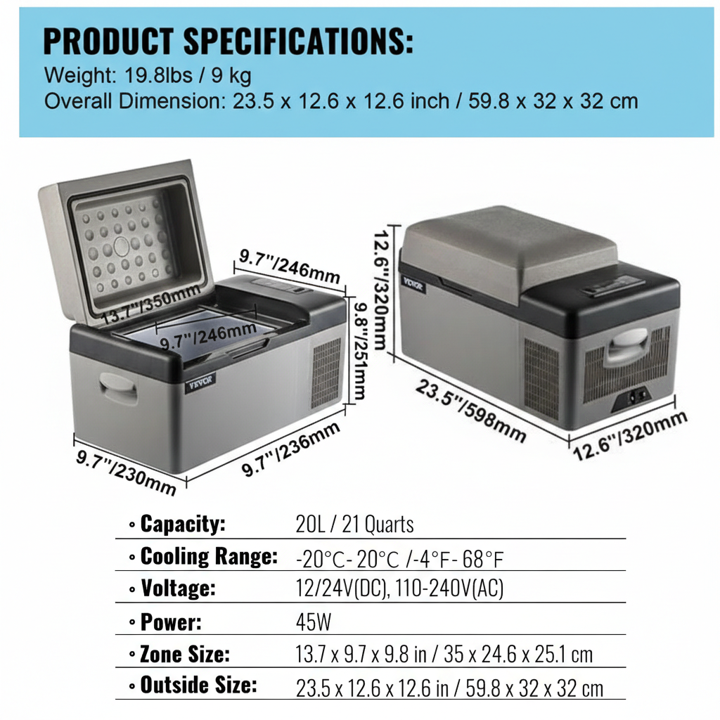 ثلاجة وفريزر محمولان من نيكسو فريزيو™